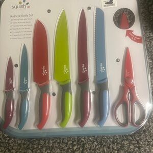 Vibrant Knife and Scissors Set